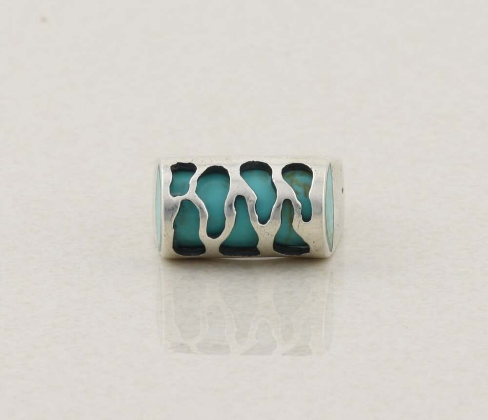 Sterling Silver Natural Turquoise Ring Size 8 1/2